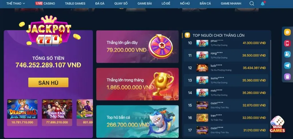 Các trò chơi sòng bạc đa dạng tại uuu88 Nổ Hũ